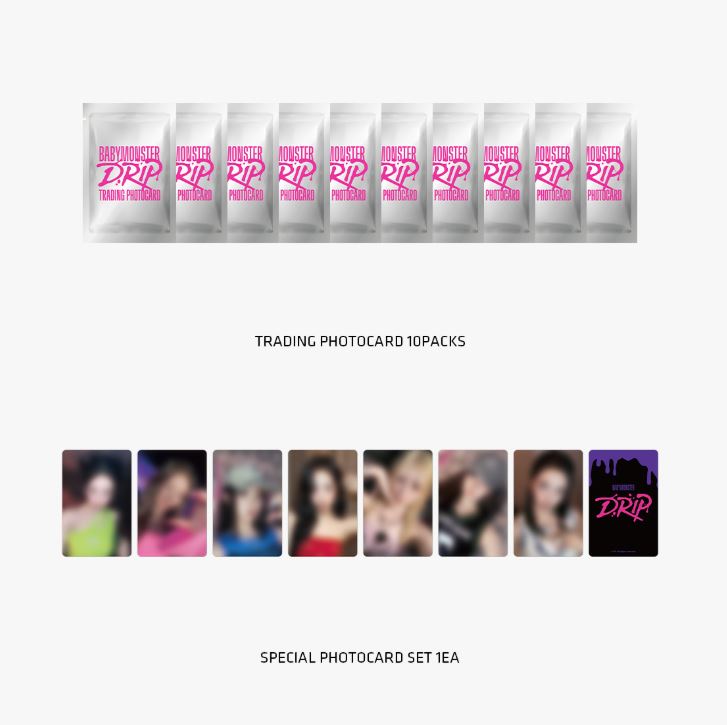 BABYMONSTER - DRIP TRADING PHOTOCARD PACK OFFICIAL MD