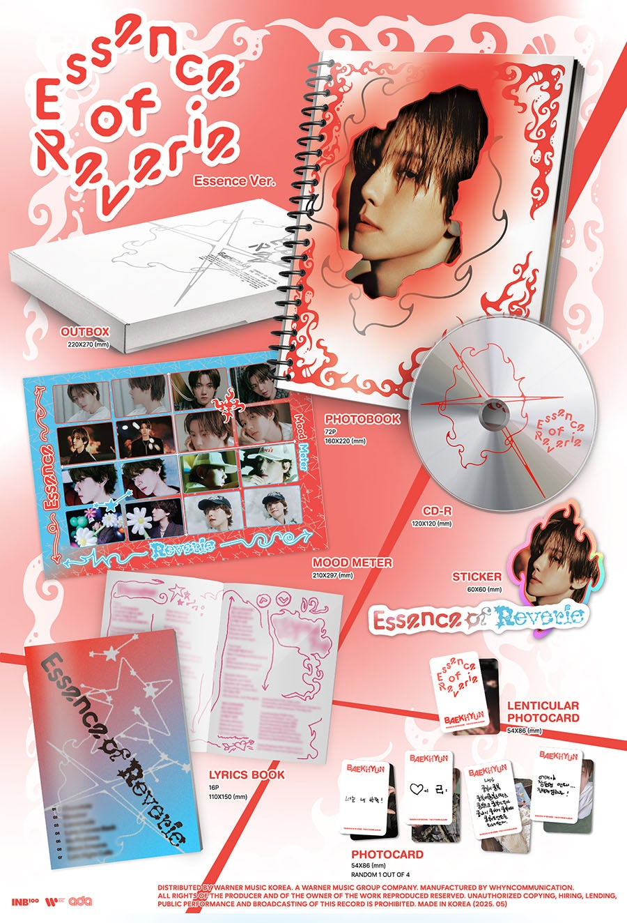 BAEKHYUN 5TH MINI ALBUM - ESSENCE OF REVERIE (PHOTOBOOK VER.)
