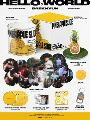 BAEKHYUN 4TH MINI ALBUM - HELLO, WORLD (PINEAPPLE VERSION) (LIMITED)