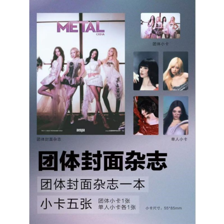 METAL (CHINESE MAGAZINE) - 2024. 11 (COVER. AESPA)