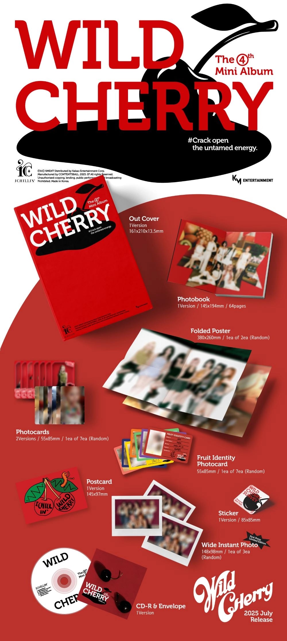 ICHILLIN' 4TH MINI ALBUM - WILD CHERRY