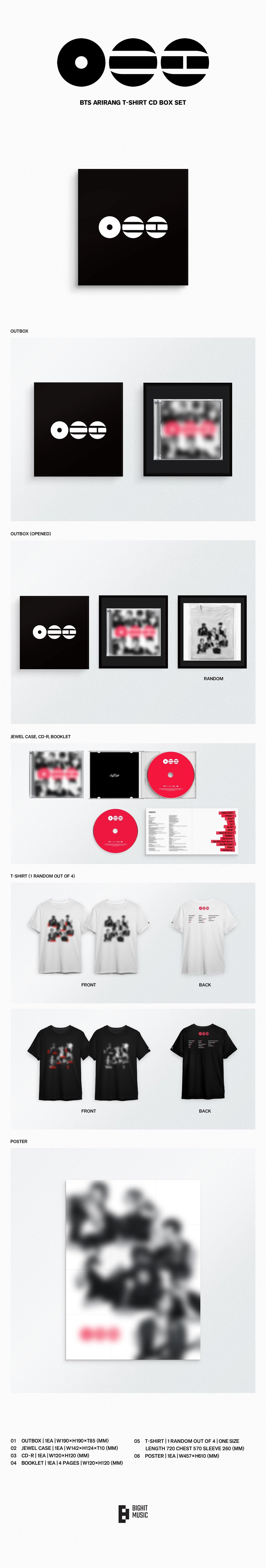 BTS - ARIRANG (T-SHIRT CD BOX SET)