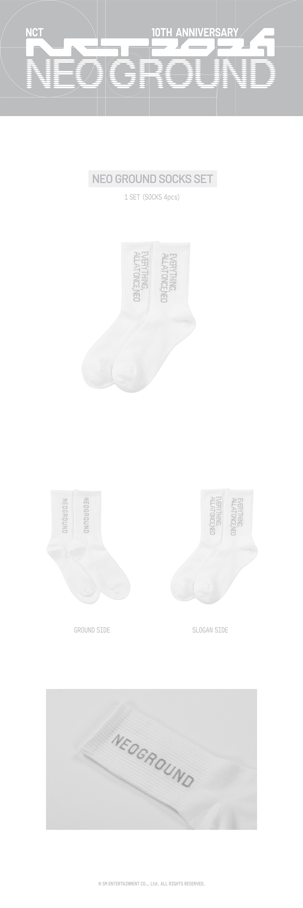 NCT - [NCT 10TH ANNIVERSARY [NCT 2026] POP UP : NEO GROUND MD] SOCKS SET