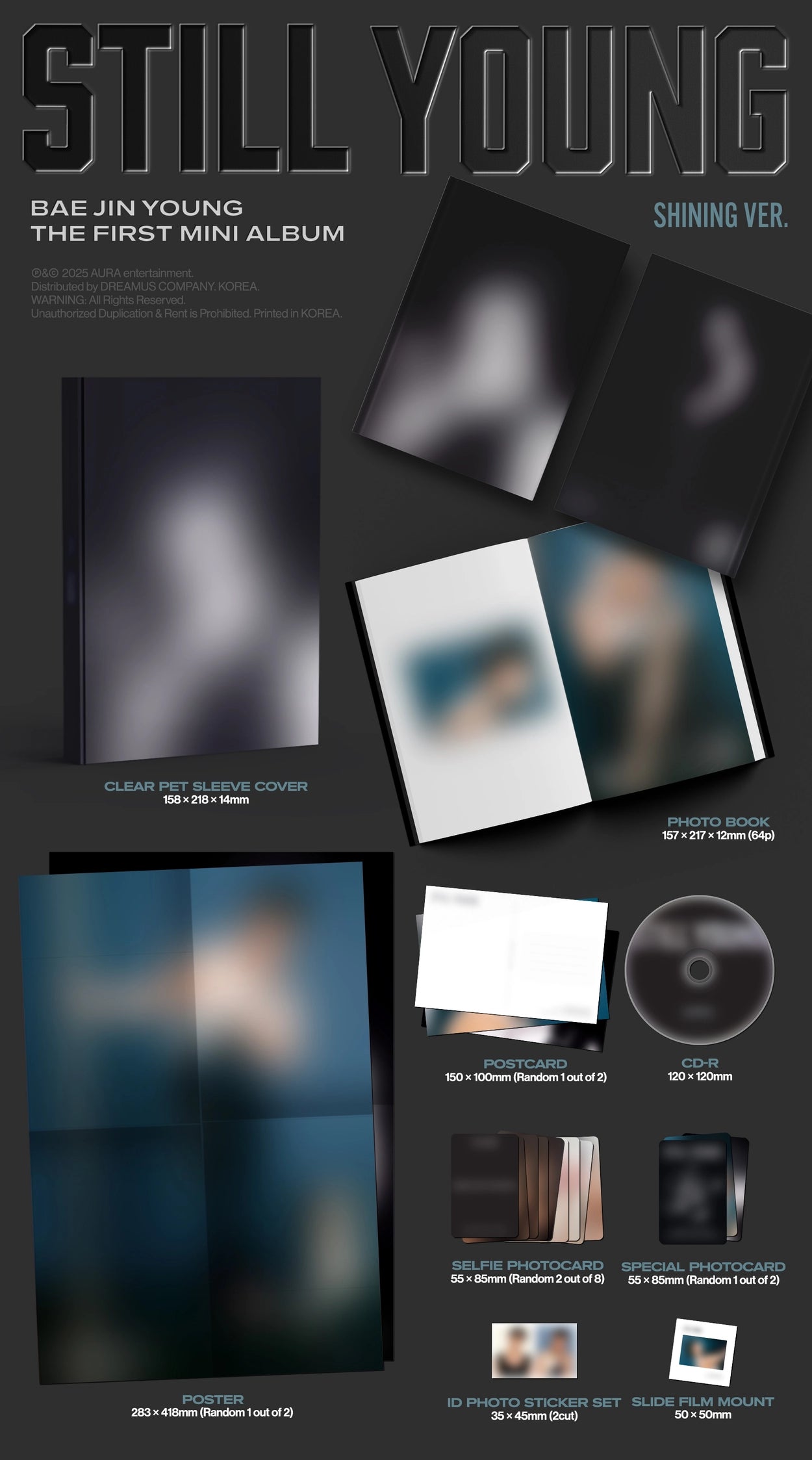 BAE JIN YOUNG 1ST MINI ALBUM - STILL YOUNG (SHINING VER.)
