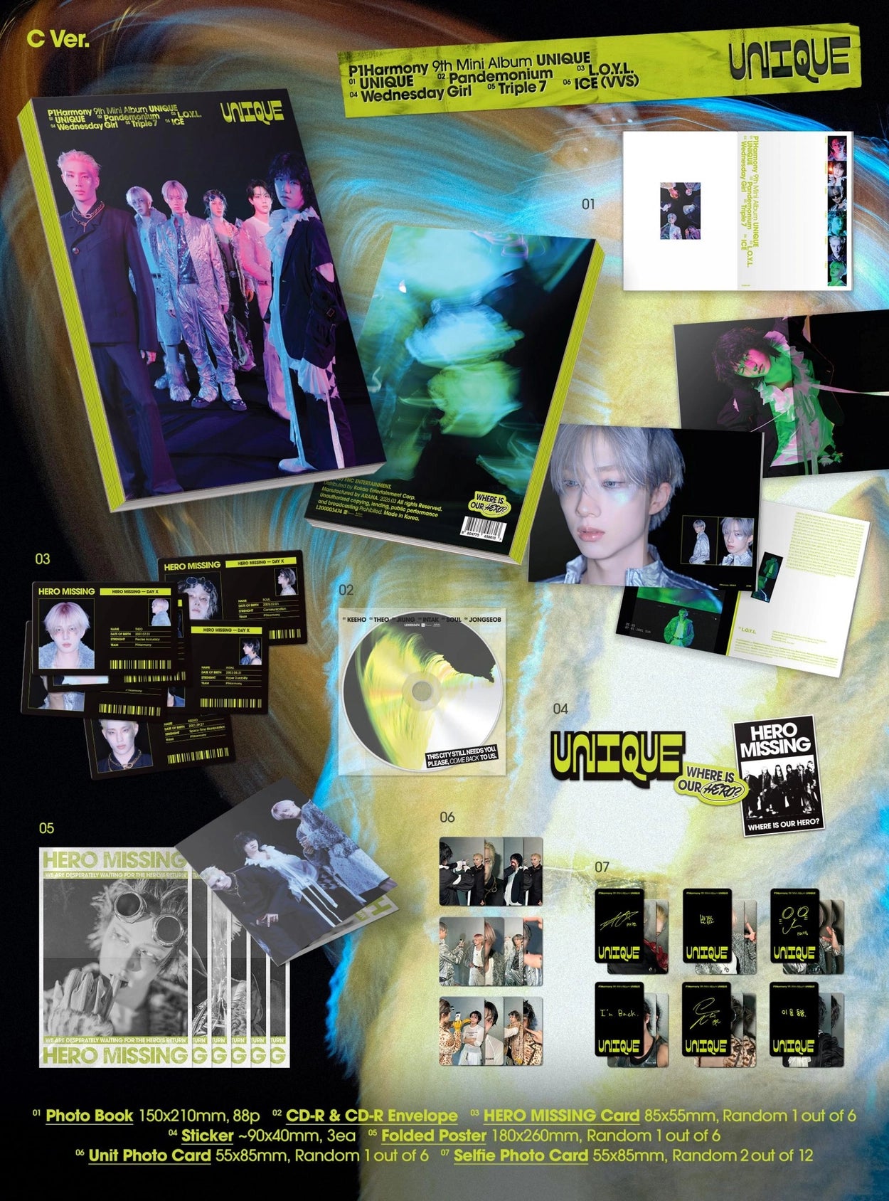 P1HARMONY 9TH MINI ALBUM - UNIQUE (PHOTOBOOK VER.)