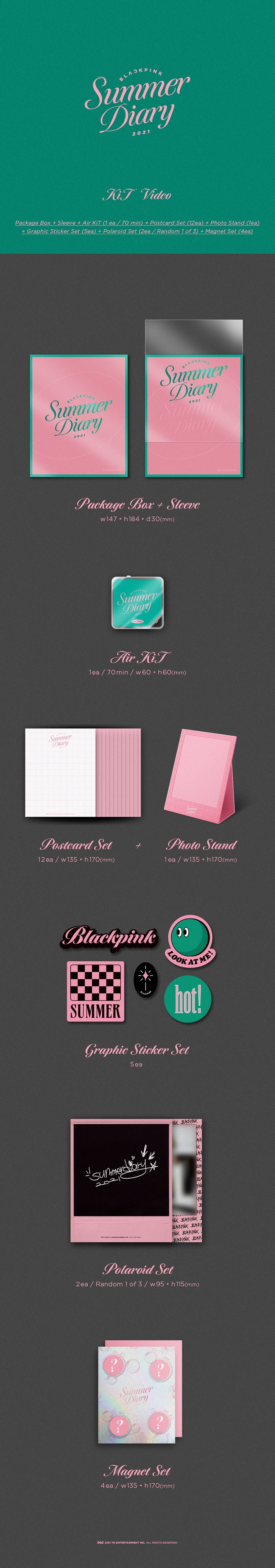 BLACKPINK - 2021 SUMMER DIARY KIT VIDEO