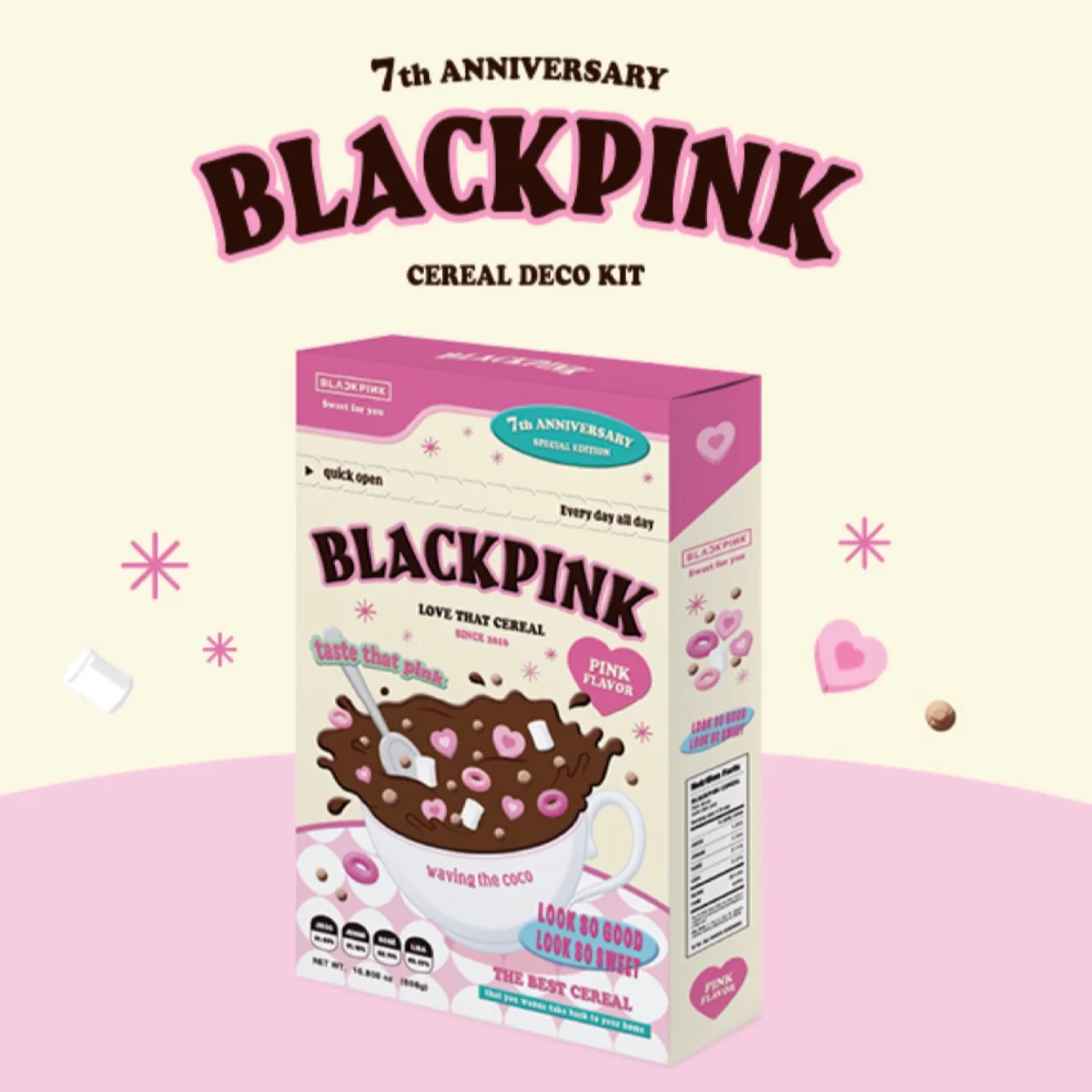 BLACKPINK CEREAL DECO KIT OFFICIAL MD