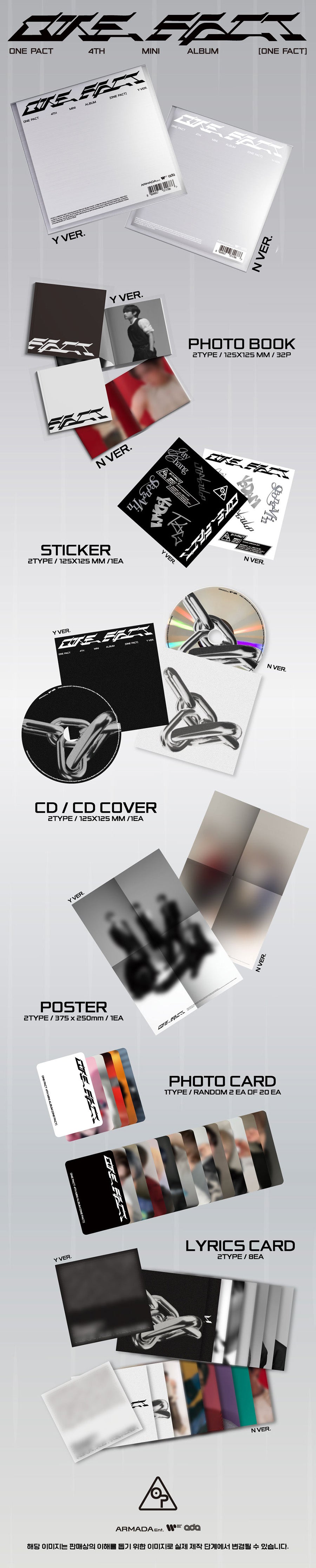 ONE PACT 4TH MINI ALBUM - ONE FACT