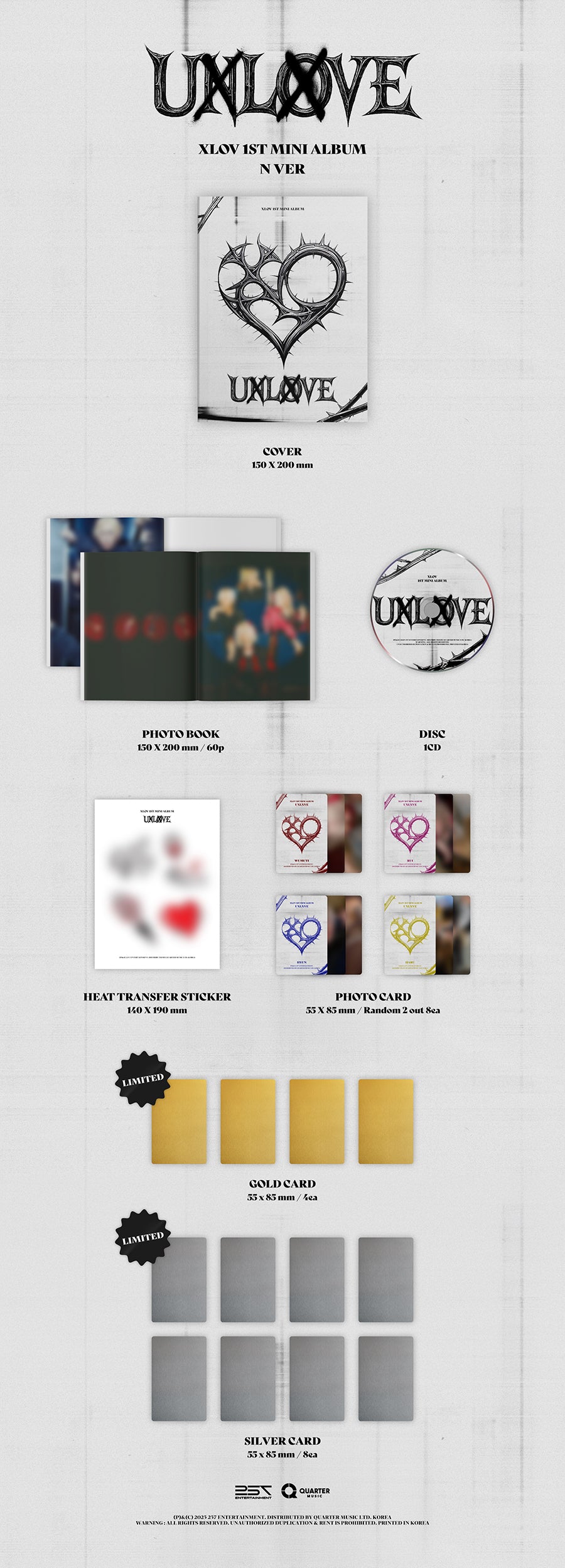 XLOV 1ST MINI ALBUM - UXLXVE