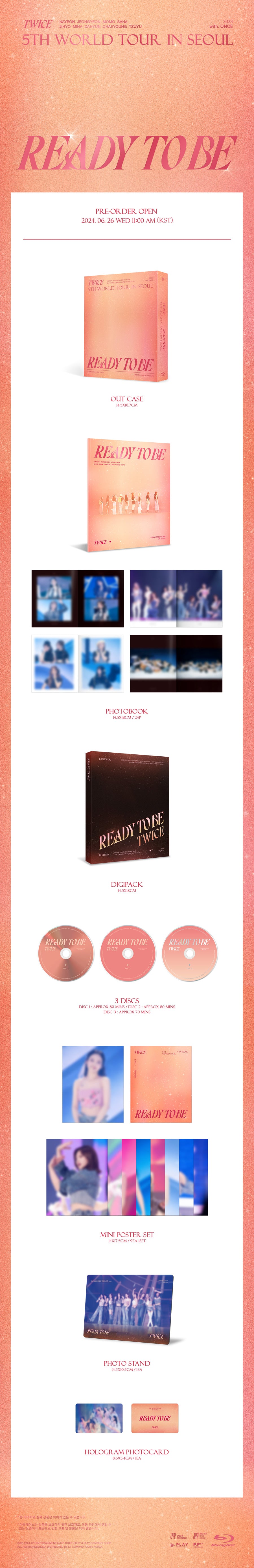 TWICE 5TH WORLD TOUR - READY TO BE  (IN SEOUL BLU-RAY)
