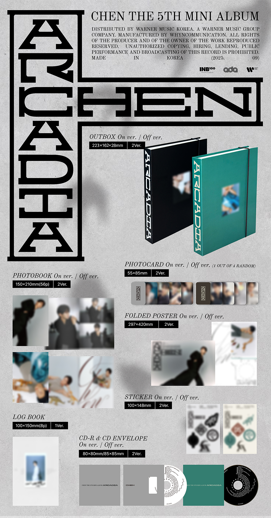 CHEN THE 5TH MINI ALBUM - ARCADIA
