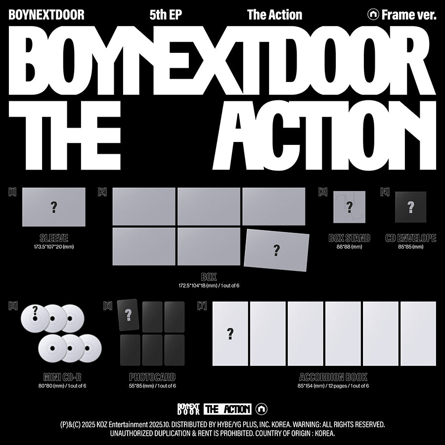 BOYNEXTDOOR 5TH EP - THE ACTION (FRAME VER.)