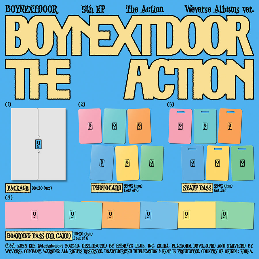 BOYNEXTDOOR 5TH EP - THE ACTION (WEVERSE ALBUMS VER.)