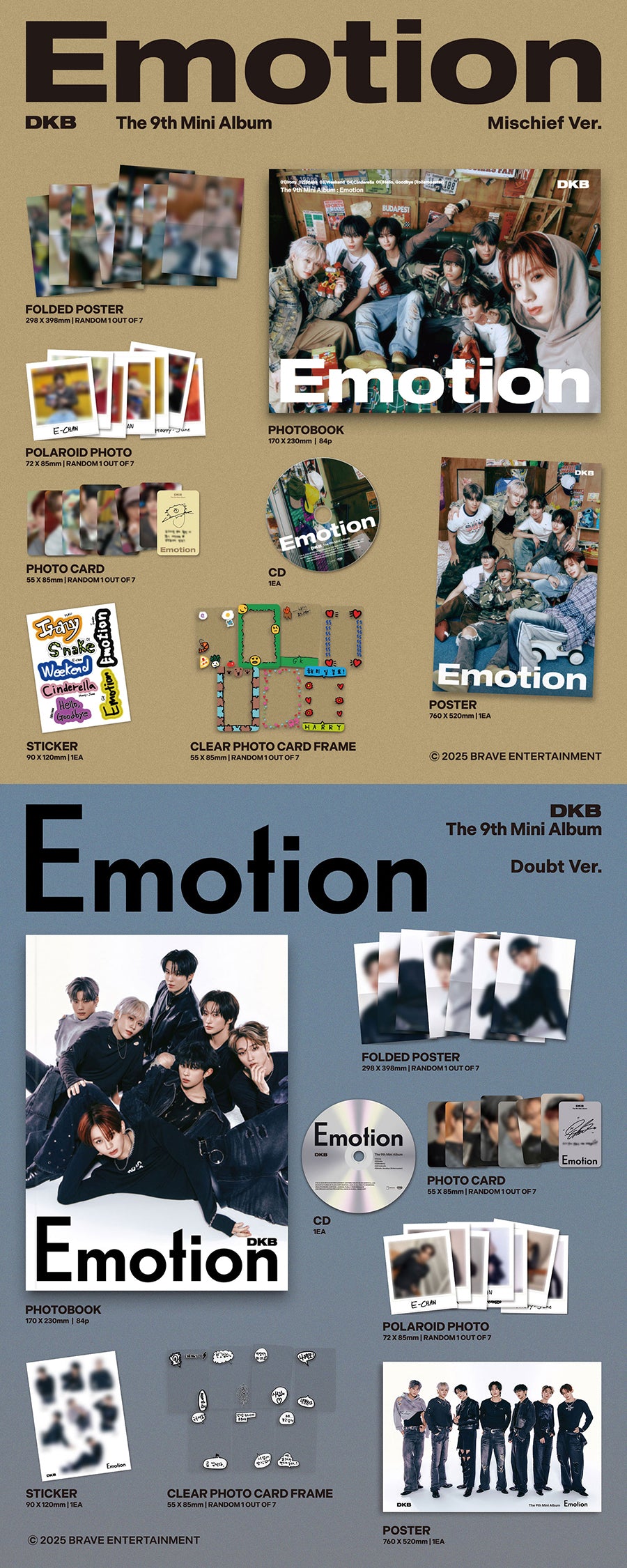 DKB 9TH MINI ALBUM - EMOTION