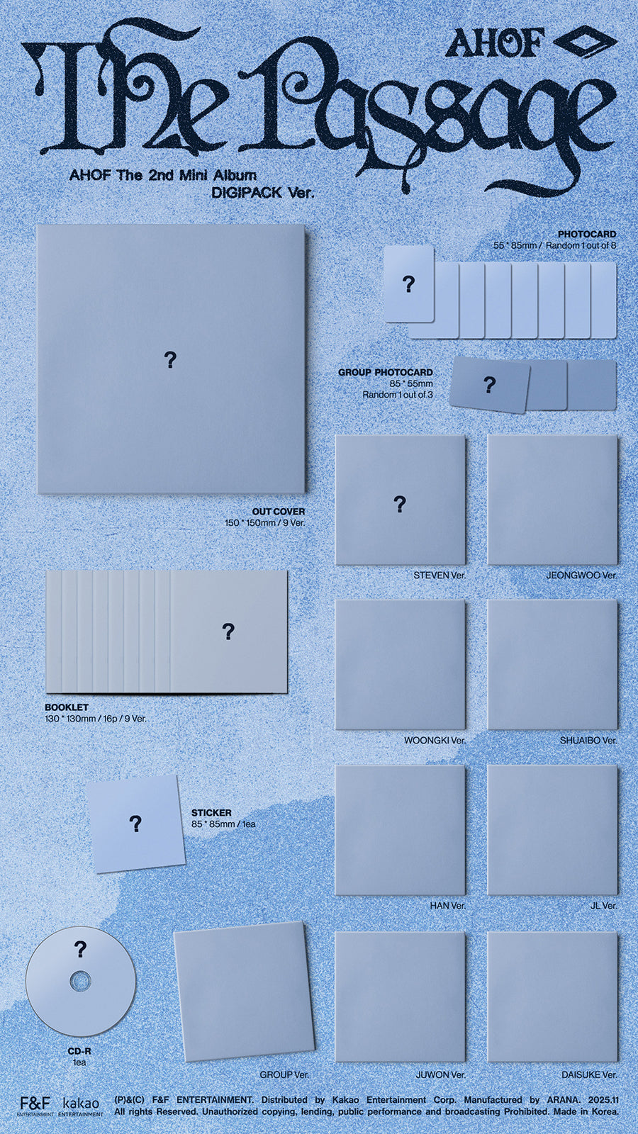 AHOF 2ND MINI ALBUM - THE PASSAGE (DIGIPACK VER.)