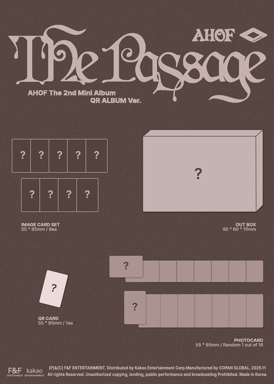 AHOF 2ND MINI ALBUM - THE PASSAGE (QR ALBUM VER.)