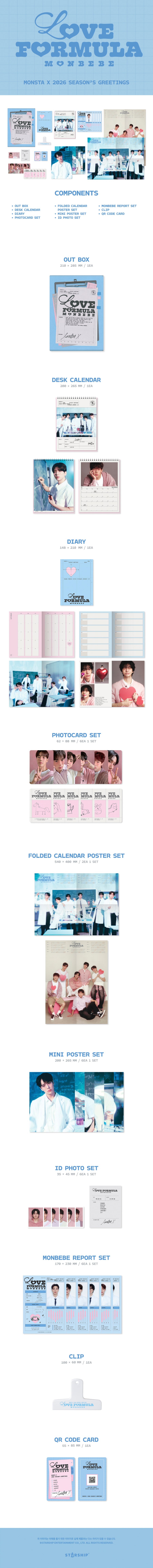 MONSTA X - 2026 SEASON'S GREETINGS [LOVE FORMULA MONBEBE]