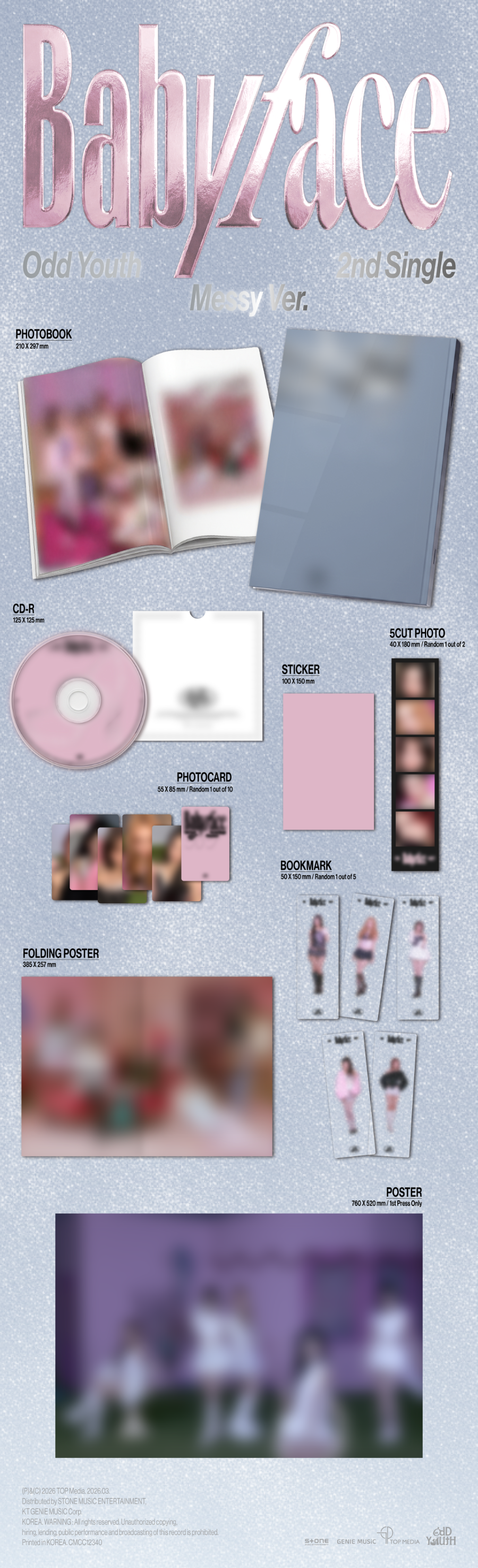 ODD YOUTH 2ND SINGLE ALBUM - BABYFACE (PHOTOBOOK VER.)