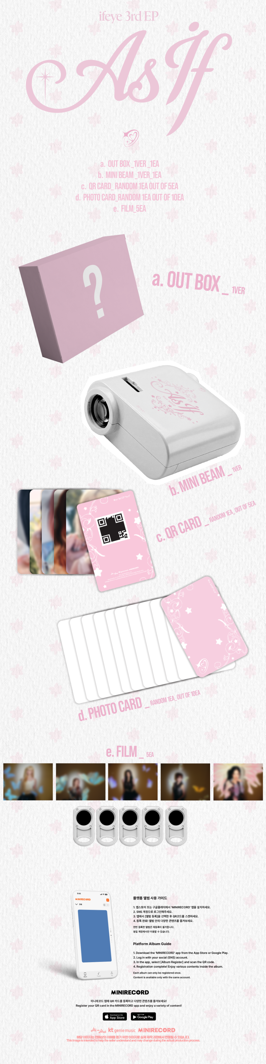 IFEYE 3RD EP ALBUM - AS IF (MINIBEAM VER)