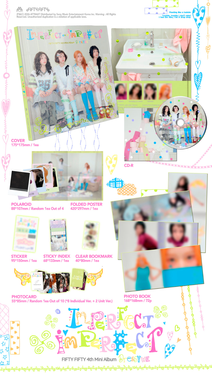 FIFTY FIFTY 4TH MINI ALBUM - IMPERFECT-I'MPERFECT (DRESSY WE VER.)