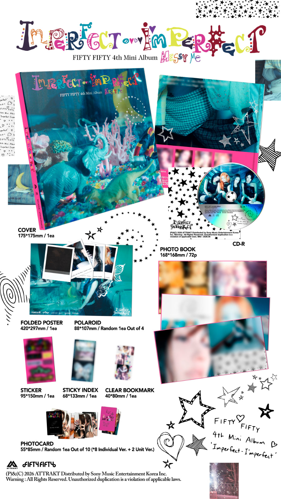 FIFTY FIFTY 4TH MINI ALBUM - IMPERFECT-I'MPERFECT (MESSY ME VER.)