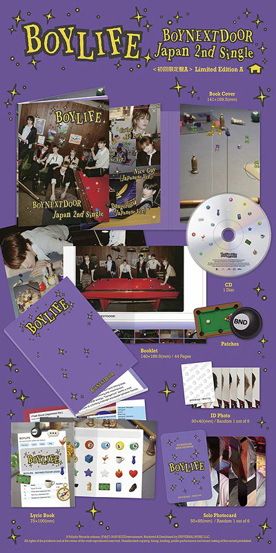BOYNEXTDOOR JAPAN 2ND SINGLE - BOYLIFE (LIMITED A)