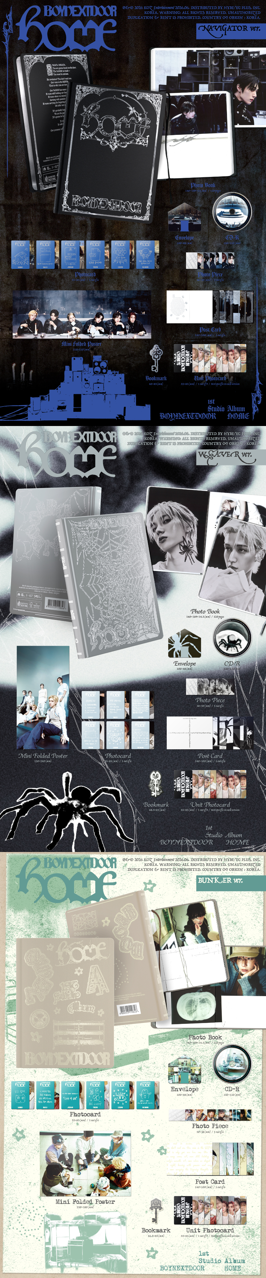 BOYNEXTDOOR 1ST STUDIO ALBUM - HOME
