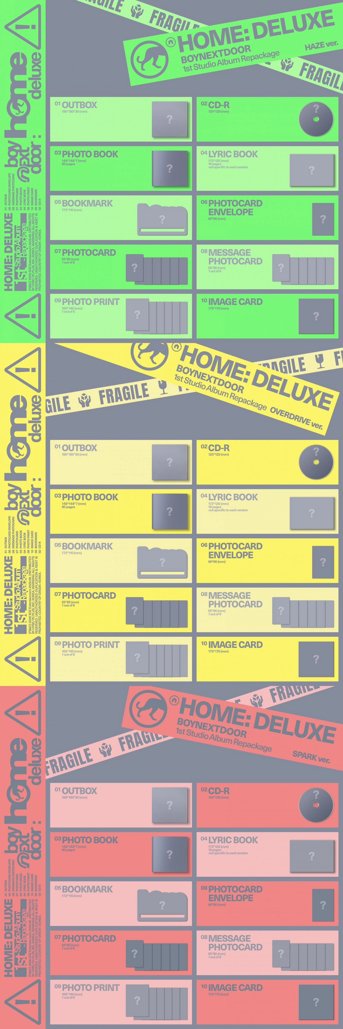 BOYNEXTDOOR - 1ST STUDIO ALBUM REPACKAGE [HOME: DELUXE] (RANDOM)