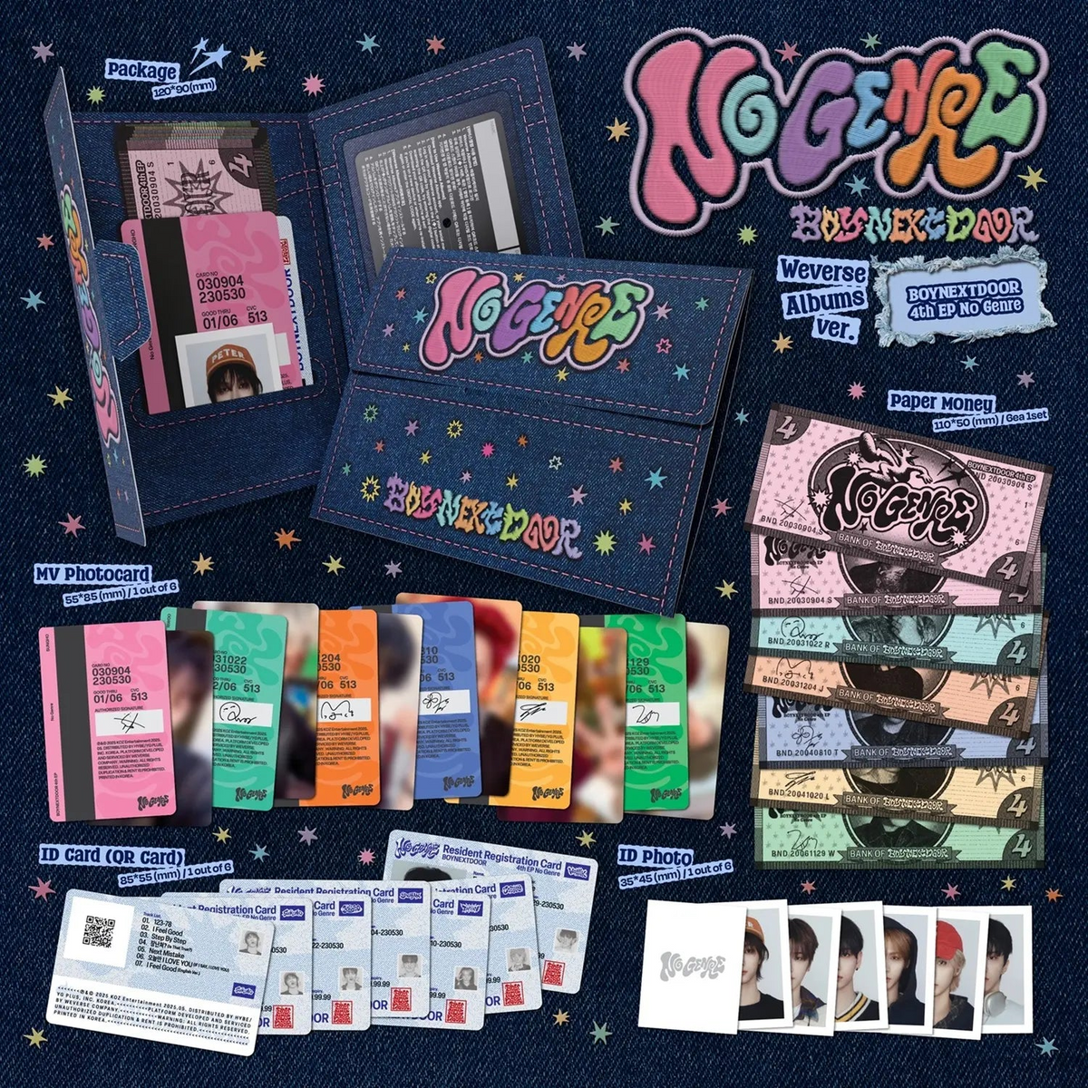 BOYNEXTDOOR 4TH EP - NO GENRE (WEVERSE ALBUMS VER.)