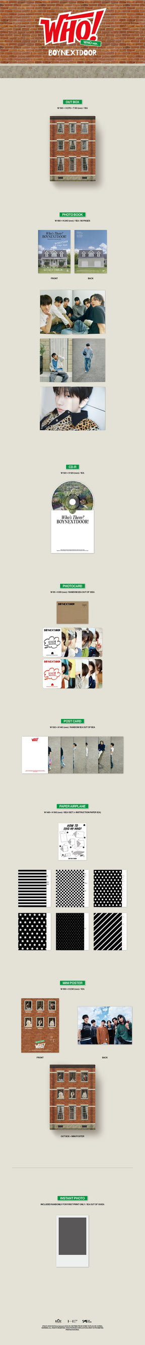 BOYNEXTDOOR 1ST SINGLE ALBUM - WHO!