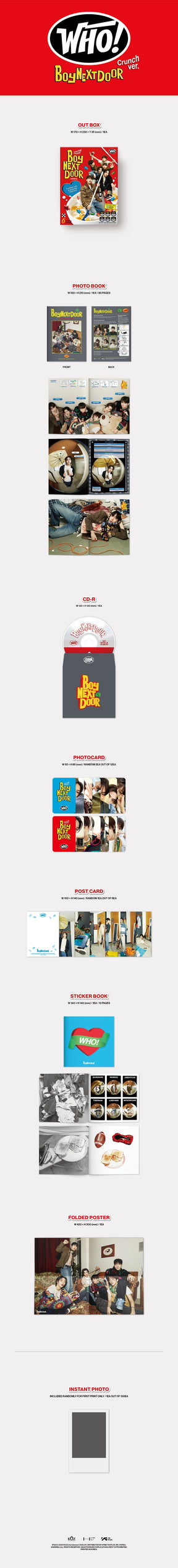BOYNEXTDOOR 1ST SINGLE ALBUM - WHO!