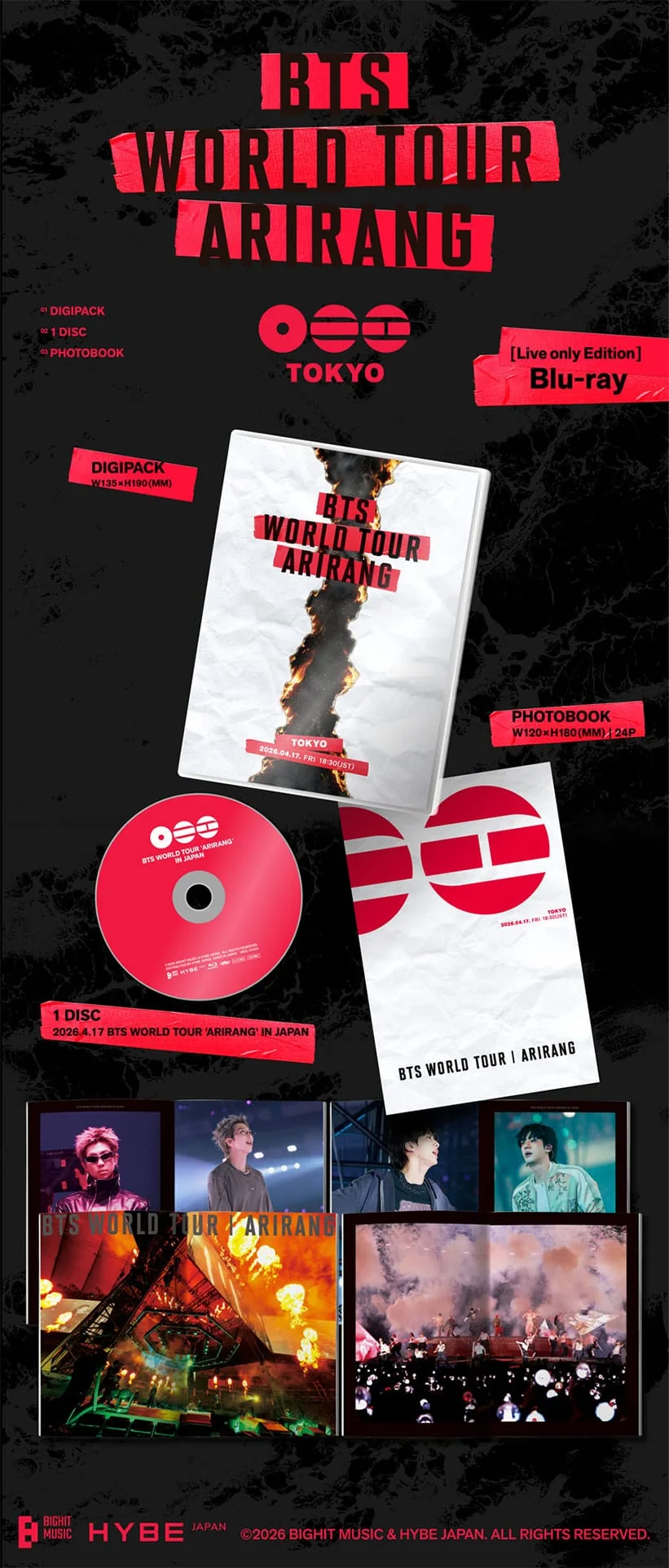 BTS - WORLD TOUR [ARIRANG] IN JAPAN - LIVE ONLY EDITION (BLU-RAY)