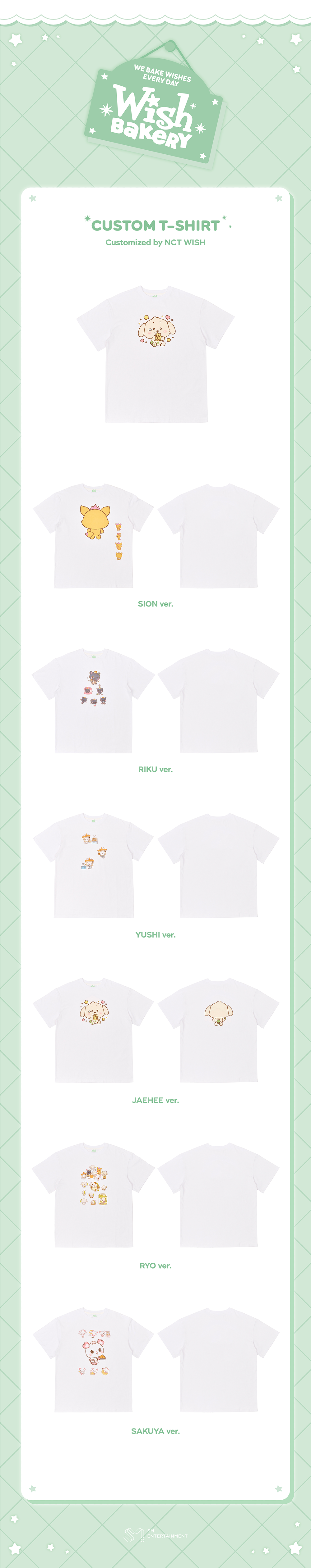 NCT WISH [2026 POP-UP [WISH BAKERY] MD] CUSTOM T-SHIRT