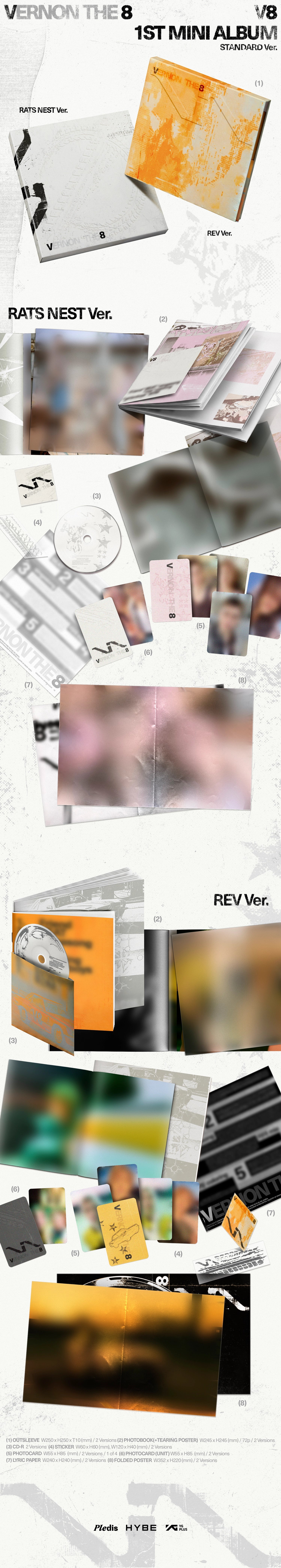 V8 (SEVENTEEN) 1ST MINI ALBUM - V8