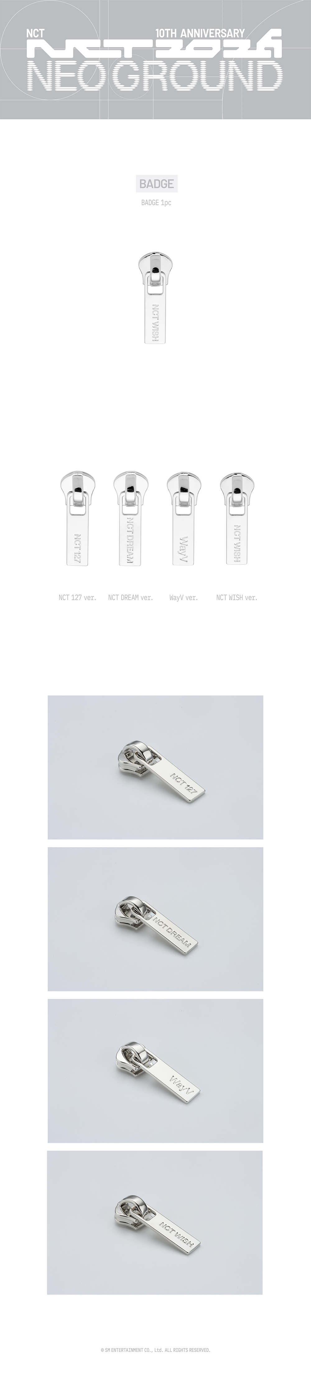 NCT - [NCT 10TH ANNIVERSARY [NCT 2026] POP UP : NEO GROUND MD] BADGE