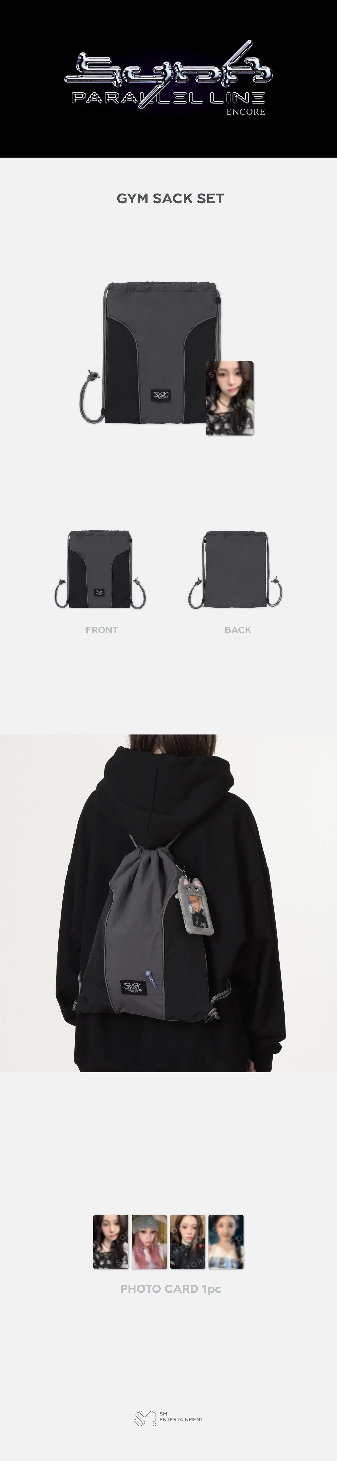 AESPA - LIVE TOUR - SYNK: PARALLEL LINE－ENCORE OFFICIAL MD: GYM SACK SET