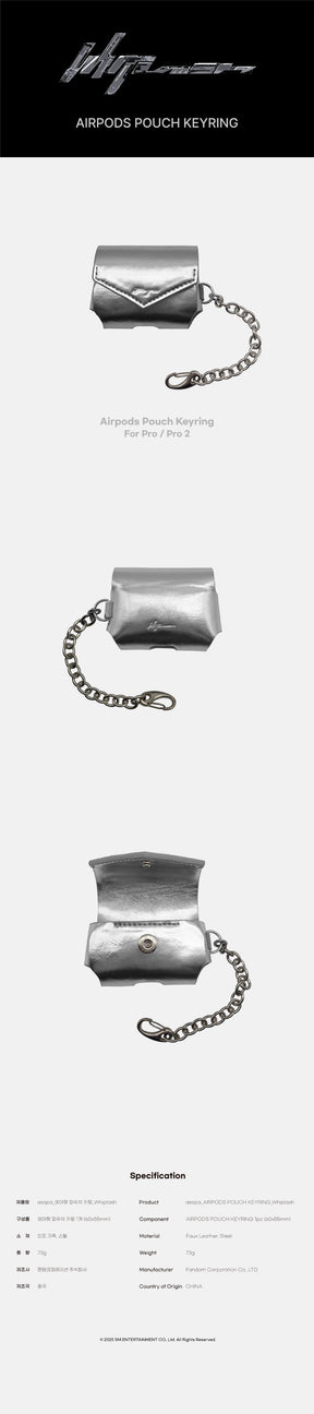 AESPA - AIRPODS POUCH KEYRING (WHIPLASH VERSION) OFFICIAL MD