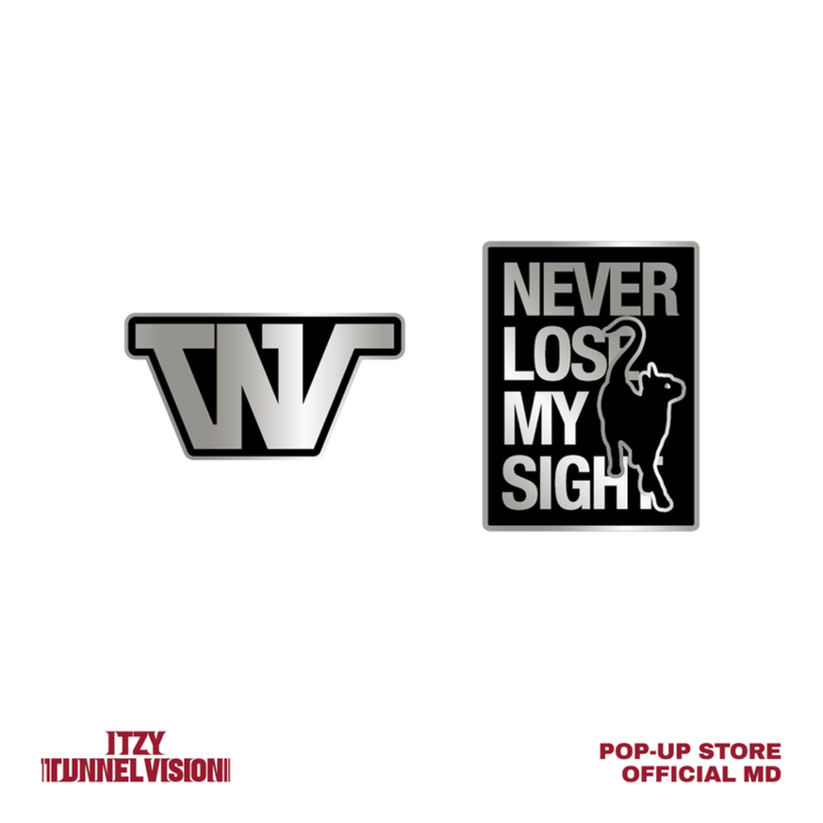 ITZY - METAL BADGE SET [TUNNEL VISION] OFFICIAL MD