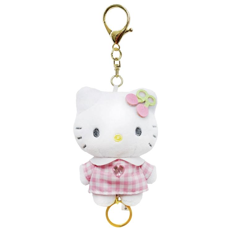 SANRIO© Hello Kitty Plush Key Holder With Reel (Japan Edition)
