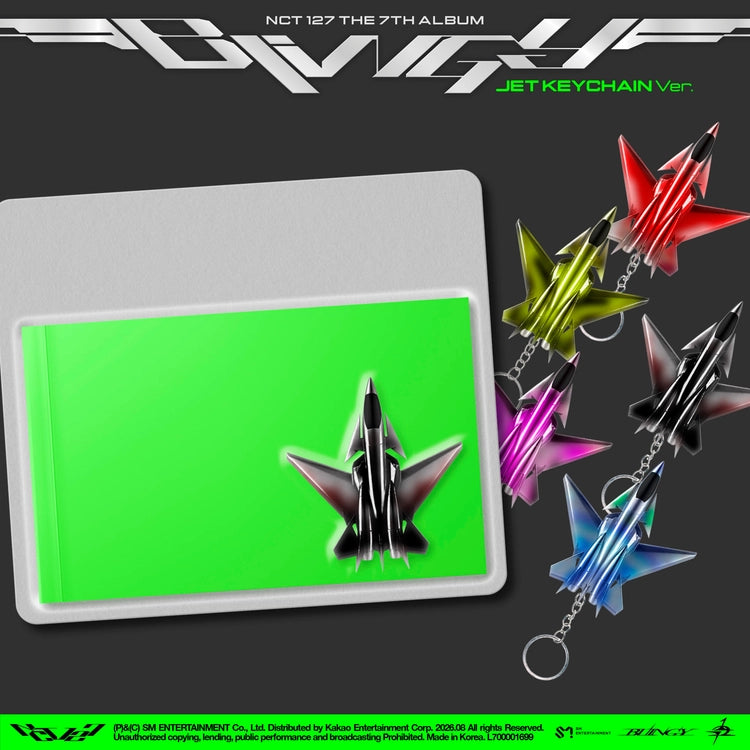 NCT 127 - 7TH ALBUM [BLINGY] (JET KEYCHAIN VER.)