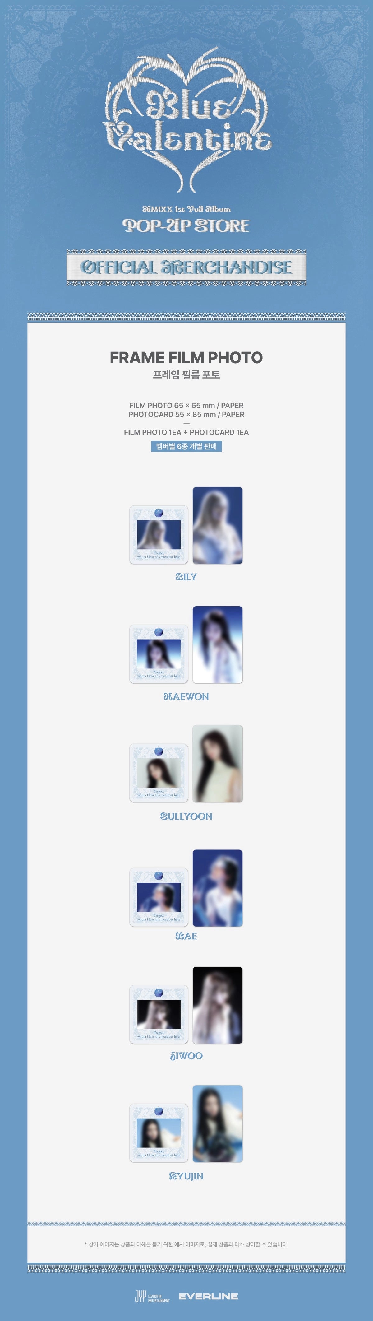 NMIXX - [BLUE VALENTINE: INSIDE THE HEART] POP-UP MD FRAME FILM PHOTO