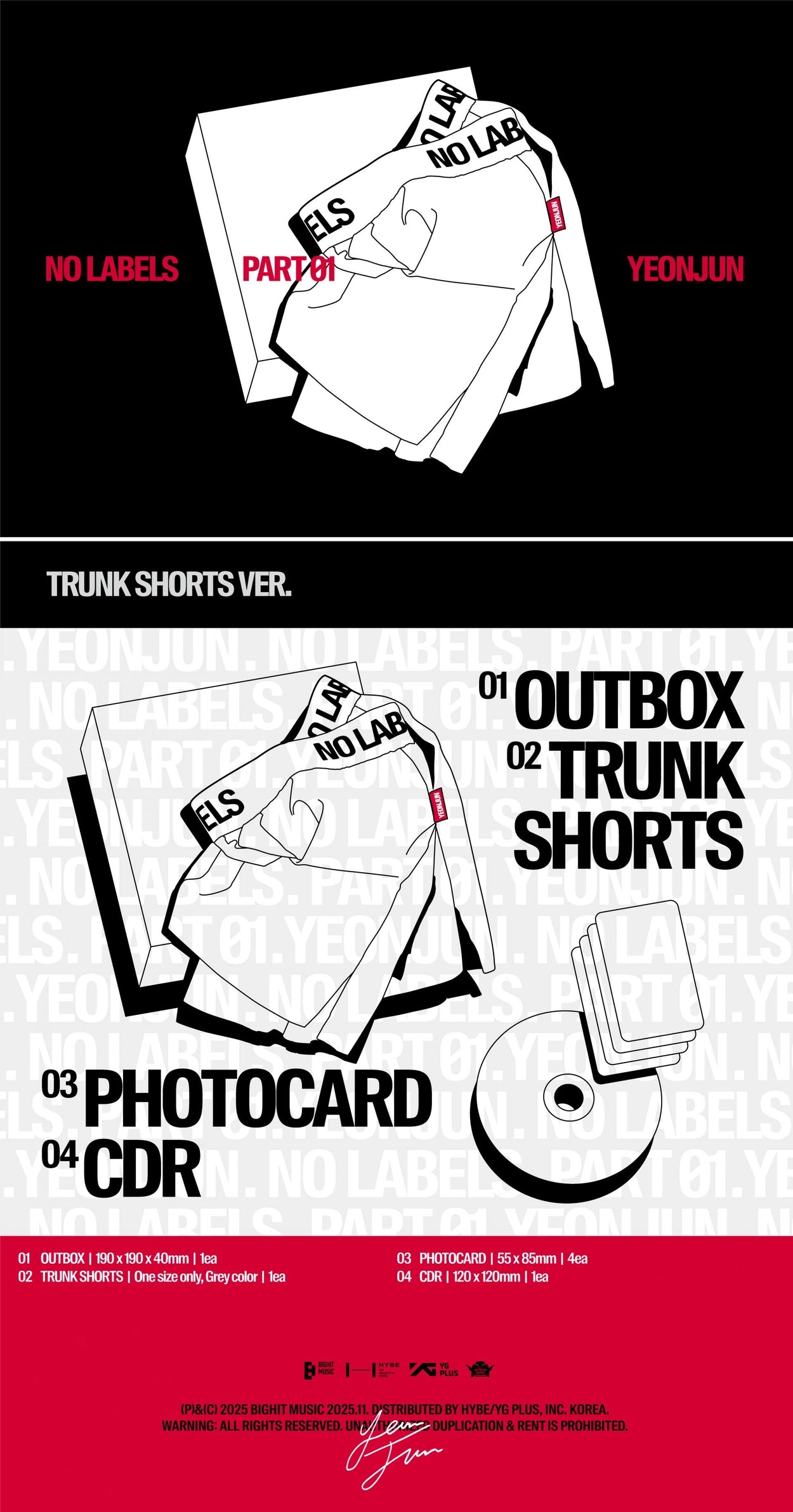 YEONJUN (TXT) - NO LABELS: PART 01 (TRUNK SHORTS VER.)