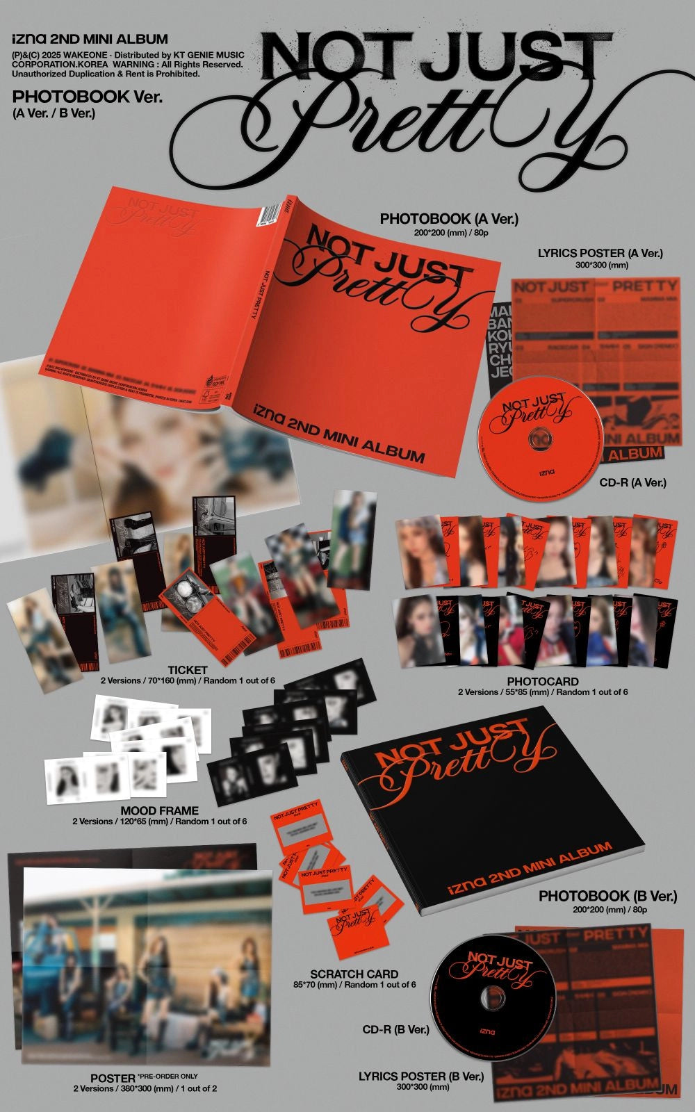 IZNA 2ND MINI ALBUM - NOT JUST PRETTY (PHOTOBOOK VER.)