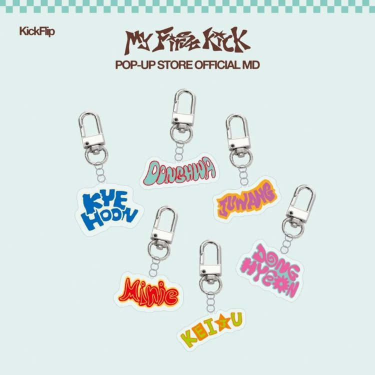 KICKFLIP - [MY FIRST KICK] POP-UP OFFICIAL MD - ACRYLIC KEYRING
