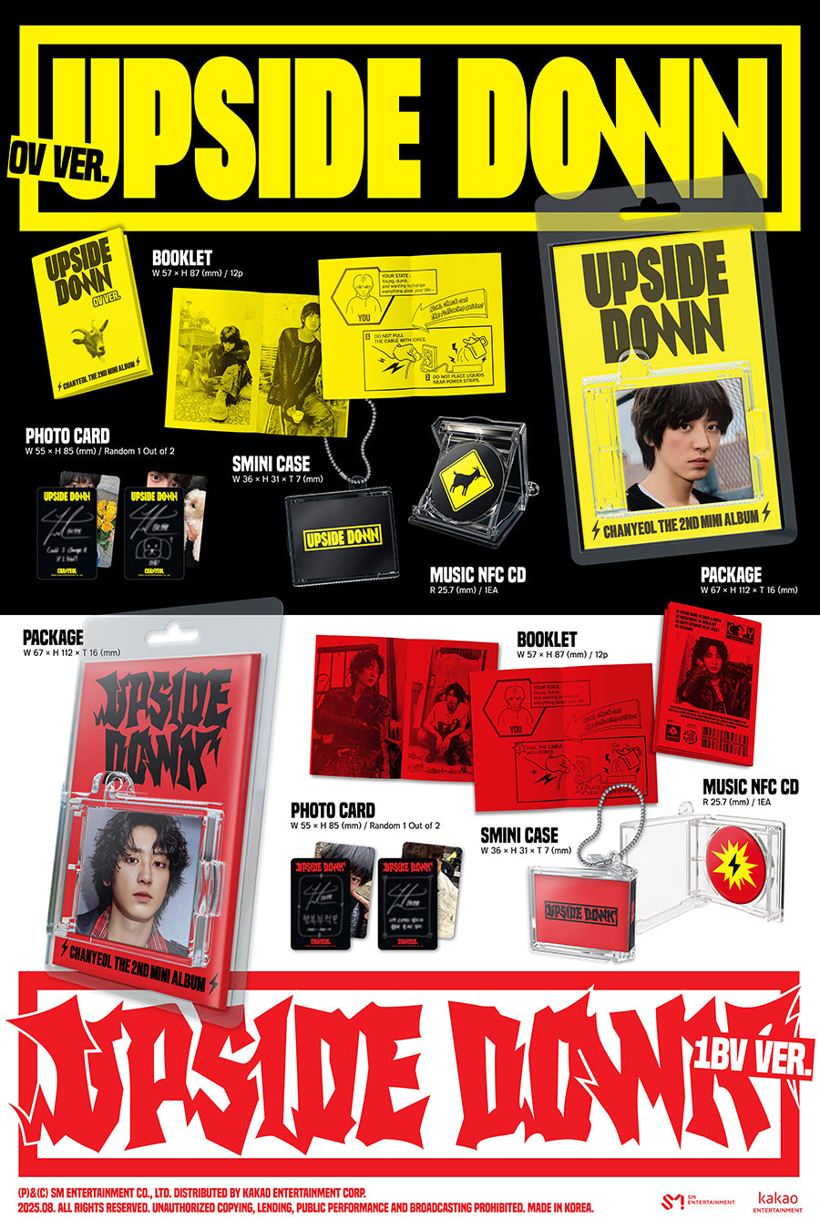 CHANYEOL 2ND MINI ALBUM - UPSIDE DOWN (SMINI VER.)