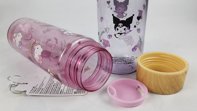 SANRIO© Characters with Wood Cap Travel Bottle 450ml (Hong Kong Edition)