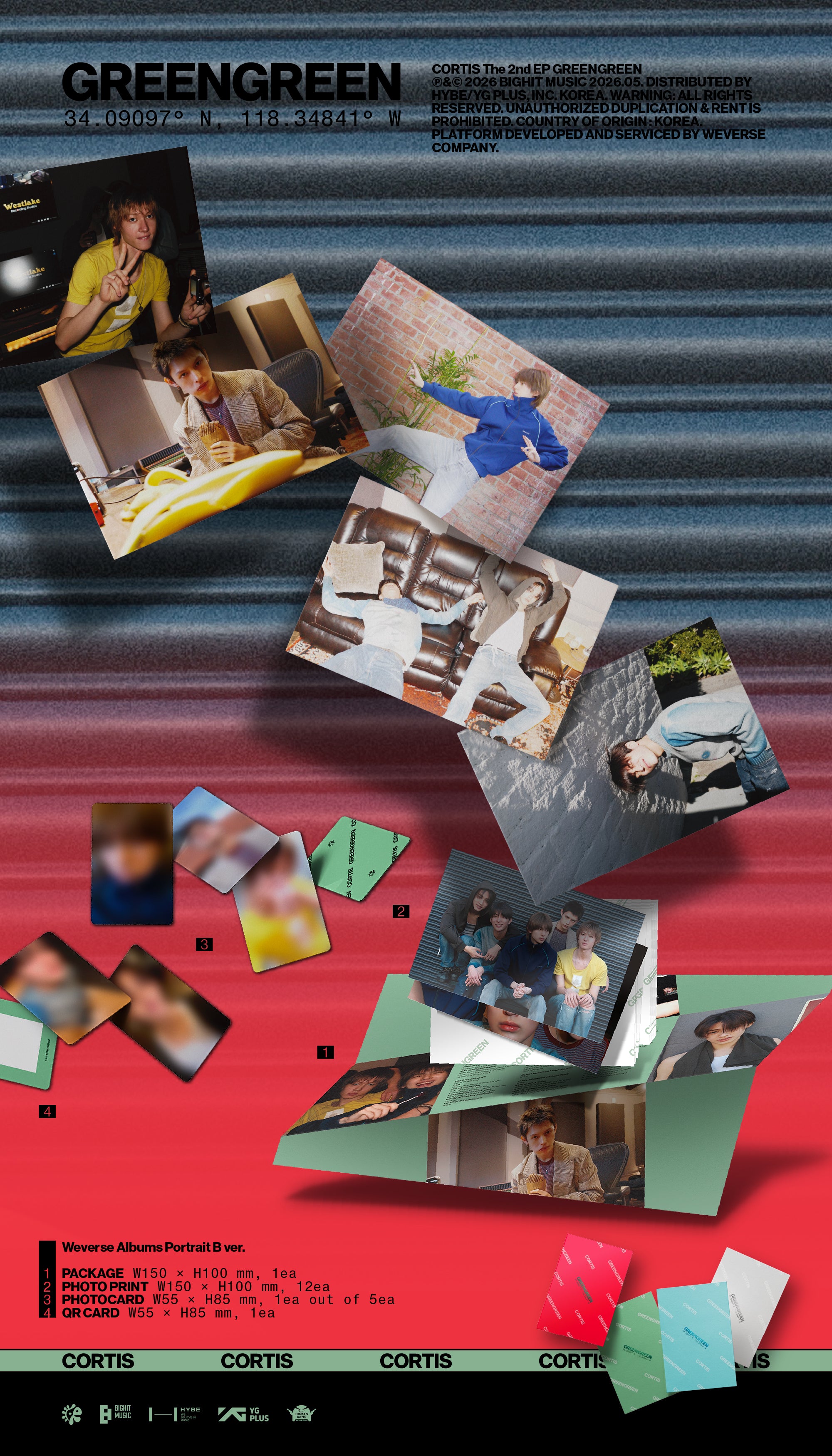 CORTIS 2ND EP ALBUM - GREENGREEN (WEVERSE ALBUMS VER.)