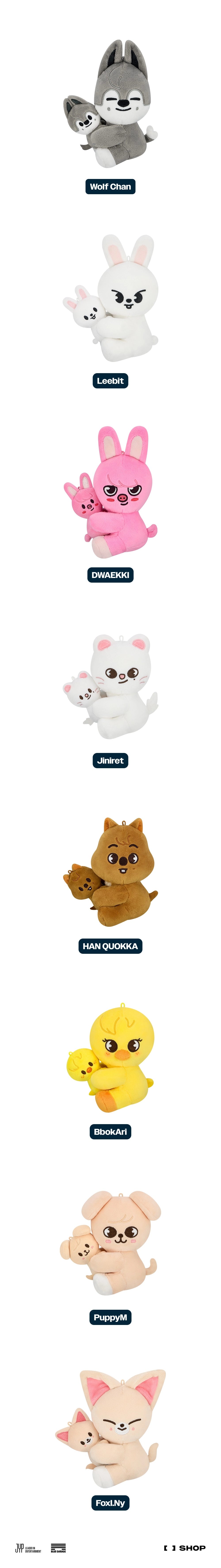 STRAY KIDS - DOMINATE : CELEBRATE POP-UP STORE MD - SKZOO MAGNET PLUSH SET