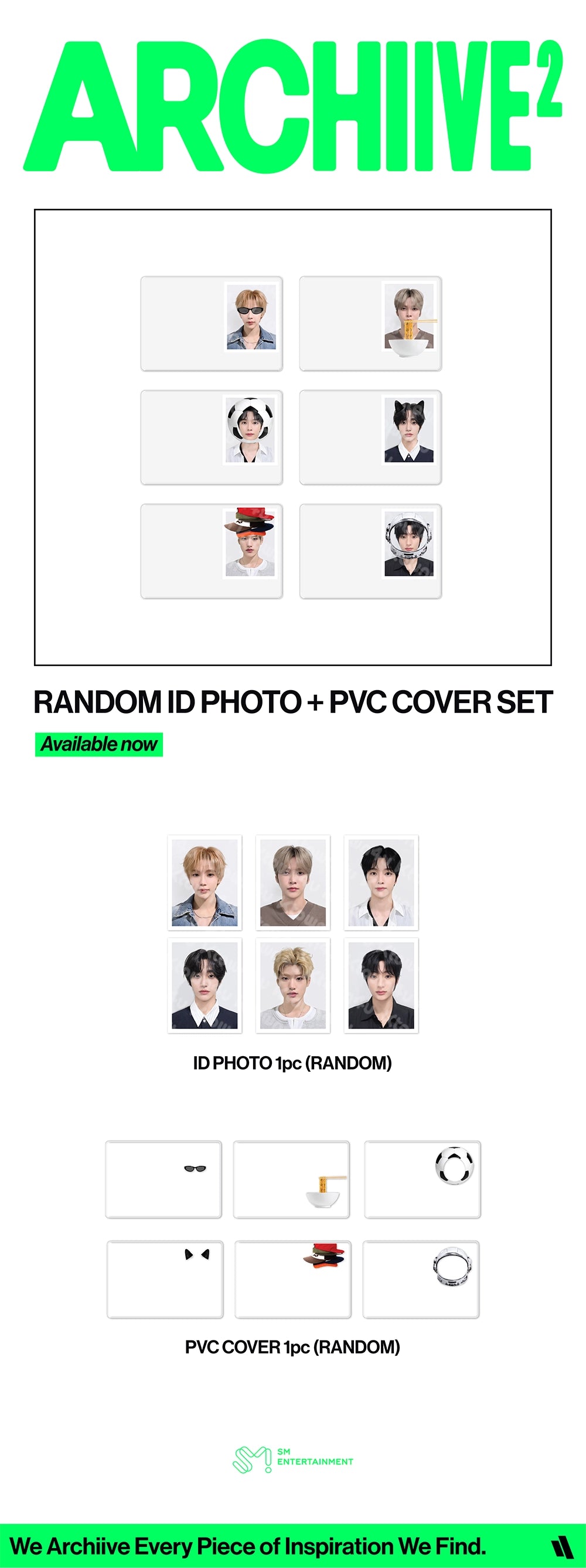 RIIZE - [2026 POP-UP [ARCHIIVE²] MD] RANDOM ID PHOTO + PVC COVER SET