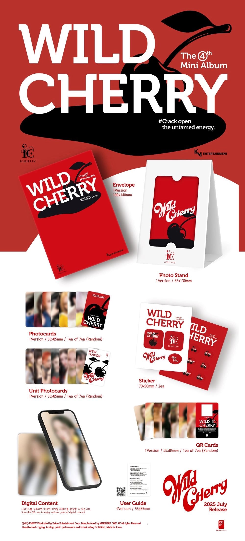ICHILLIN' 4TH MINI ALBUM - WILD CHERRY (POCA ALBUM)